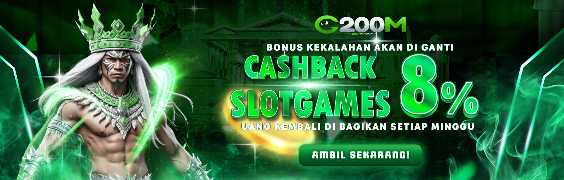 BONUS CASHBACK HARIAN 8% (SLOT)