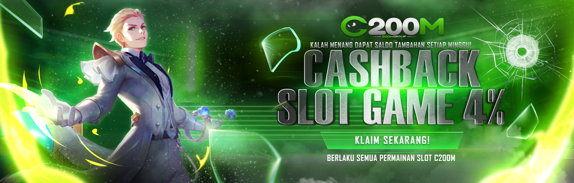 BONUS CASHBACK SLOT 4% (MINGGUAN)