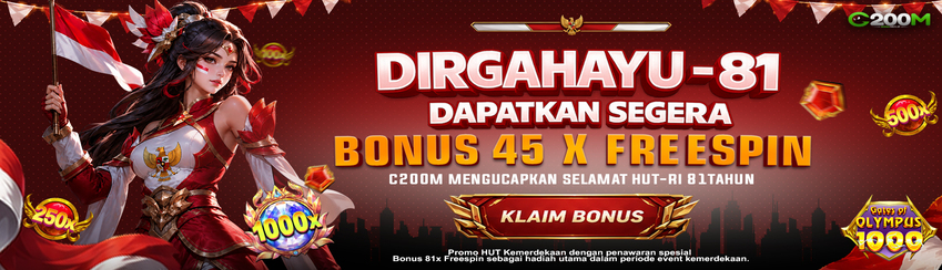BONUS FREESPIN KEMERDEKAAN 2026 C200M