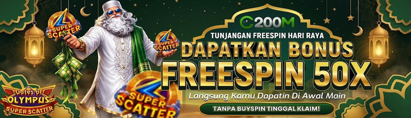 TUNJANGAN FREESPIN HARI RAYA C200M